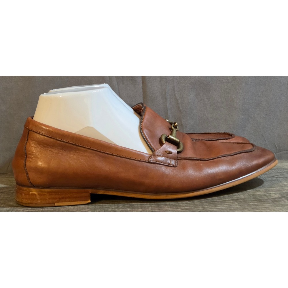 Vince Camuto Leather Horsebit Loafers Mens Size 8.5 Brown